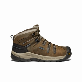 Men's Flint II Waterproof Boot (Steel Toe)  |  Cascade Brown/Orion Blue Elastic Goring