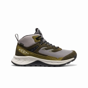 Slip Resistant Work Commute Adjustable Fastening Men's Hightrail Waterproof Hiking Boot  |  Steel Grey/Forest Night
