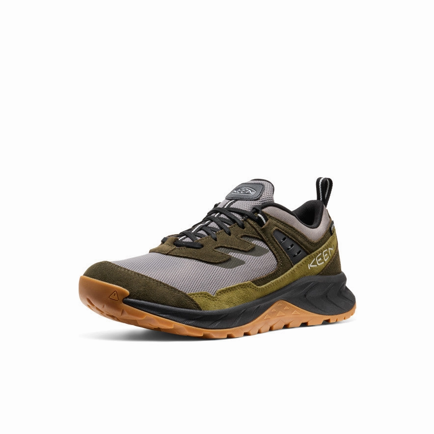 Fashionable Design Men's Hightrail Waterproof Hiking Shoe  |  Steel Grey/Forest Night