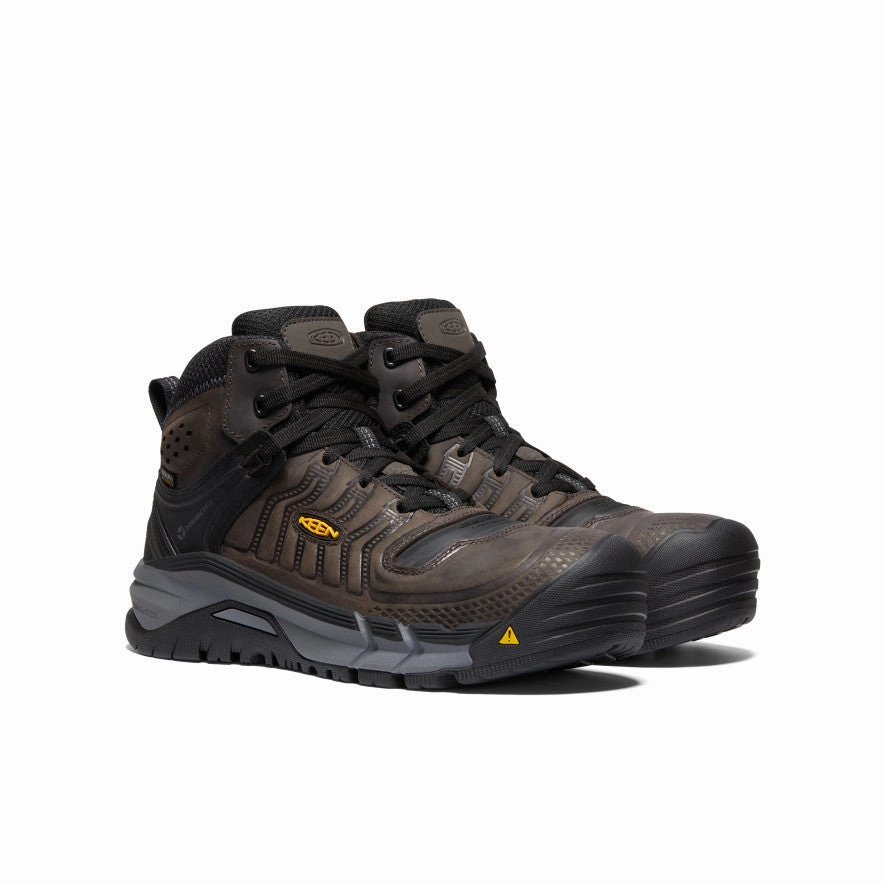 Men's Kansas City  Waterproof Mid (Carbon Toe)  |  Coffee Bean/Black Multi Density Midsole Seamless Interior