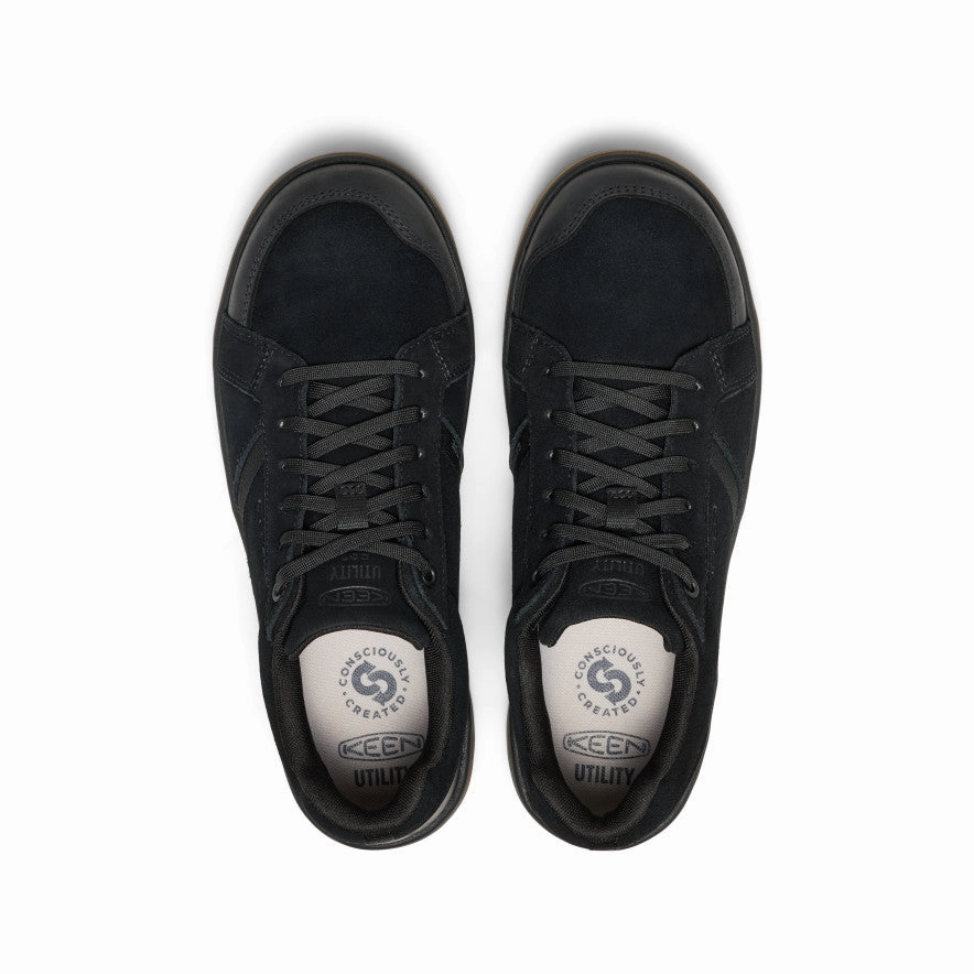 Men's Kenton  ESD Work Shoe (Carbon Toe)  |  Black/Gum Zip Up Closure