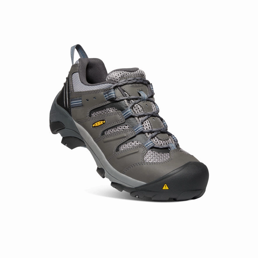 Natural Fit Slip Off Men's Lansing Low (Steel Toe)  |  Magnet/Majolica Blue