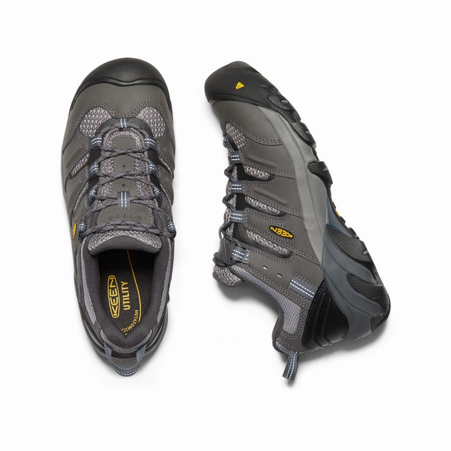 Run Club Men's Lansing Low (Steel Toe)  |  Magnet/Majolica Blue