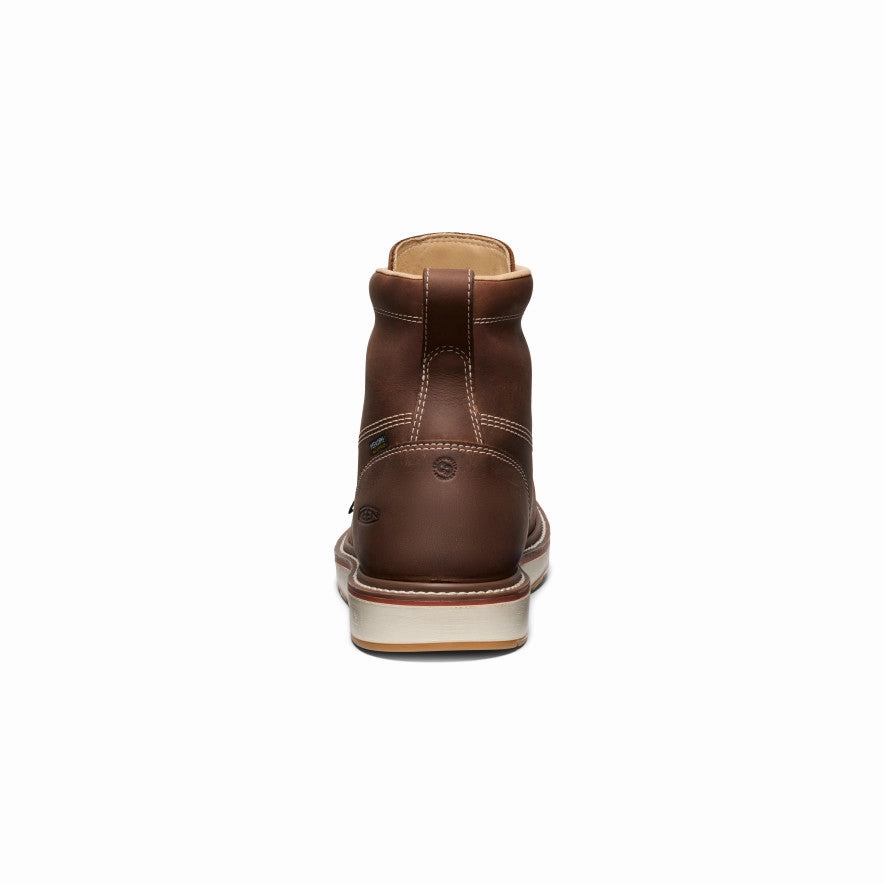 Pull-on style Men's Liberty 6" Waterproof Boot (Carbon Toe)  |  Chestnut/Gum