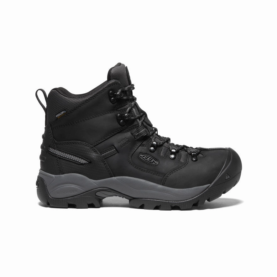 Men's Pittsburgh Energy 6" Waterproof Boot (Carbon Toe)  |  Black/Forged Iron Eco Material Hiking Trails