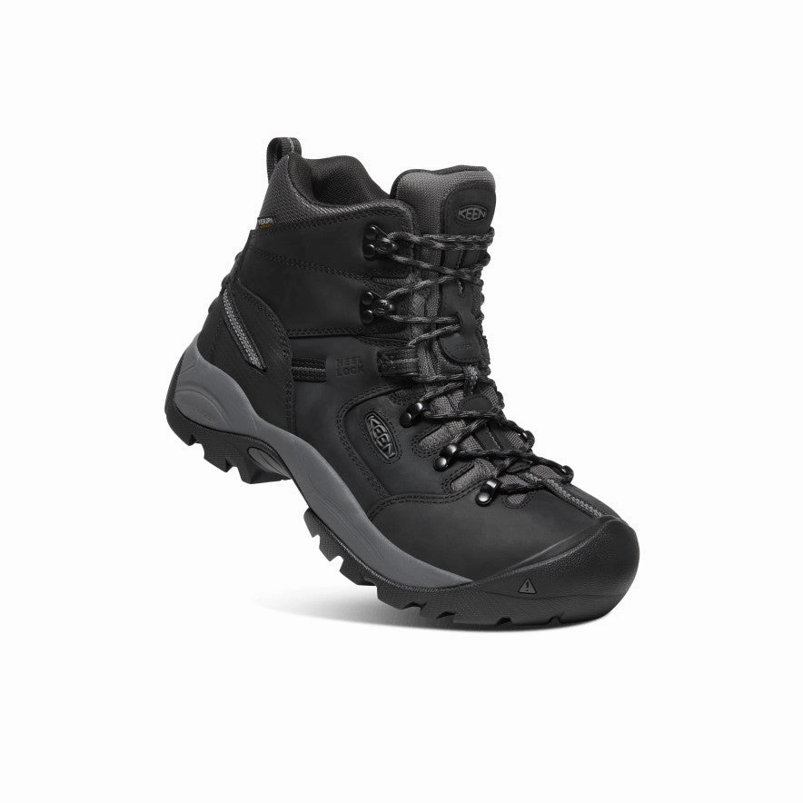 Men's Pittsburgh Energy 6" Waterproof Boot (Carbon Toe)  |  Black/Forged Iron Sustainable Material Blend Memory Foam Footbed