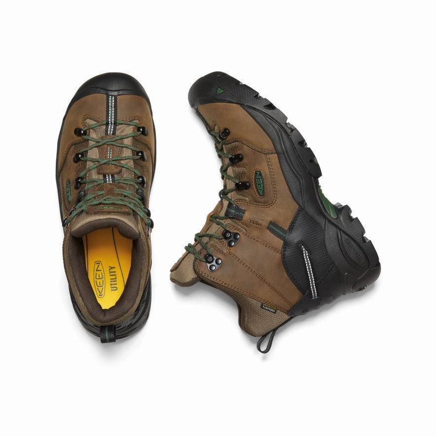 Men's Pittsburgh Energy 6" Waterproof Boot (Soft Toe)  |  Cascade Brown/Greener Pastures Comfort Lining Winter Walker Adventure Ready