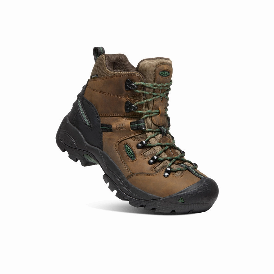 Firm Hold Men's Pittsburgh Energy 6" Waterproof Boot (Soft Toe)  |  Cascade Brown/Greener Pastures
