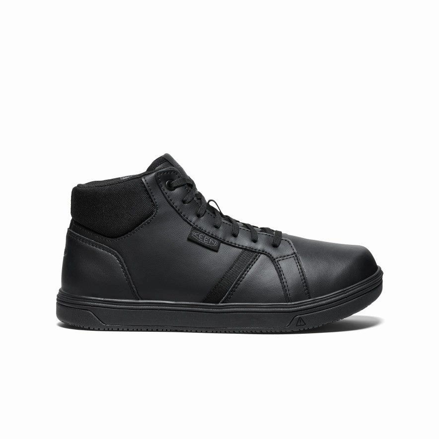 Men's PTC Kenton Mid Work Shoe (Soft Toe)  |  Black/Black Comfortable bend