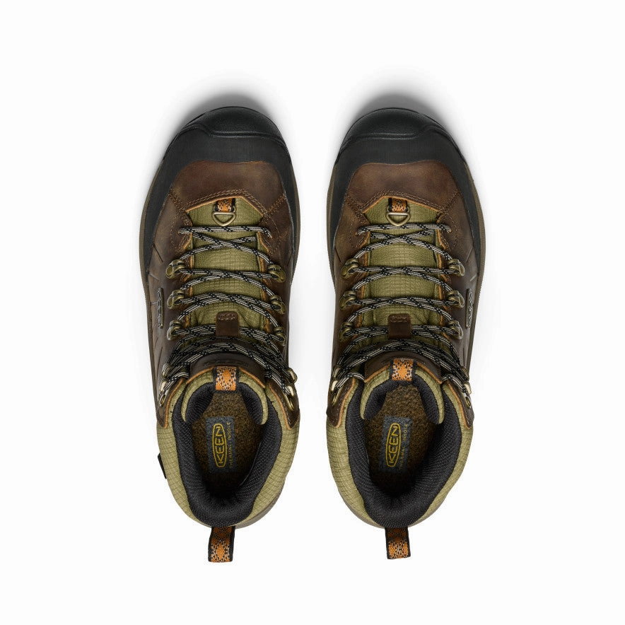 Non Marking Outsole Men's Revel IV Polar Waterproof Boot  |  Bison/Orange Pepper