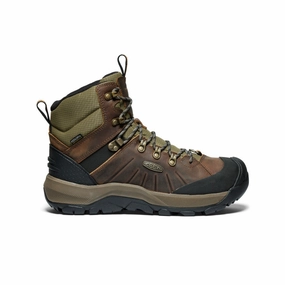 Men's Revel IV Polar Waterproof Boot  |  Bison/Orange Pepper Quick Drying River Crossing