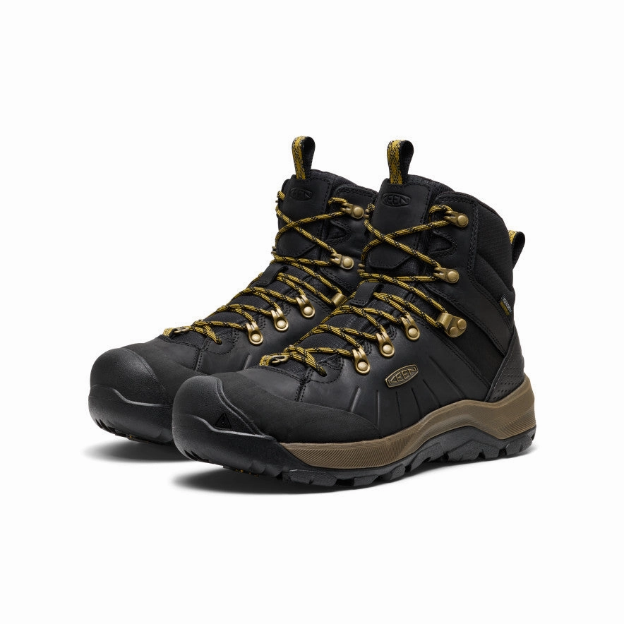 Men's Revel IV Polar Waterproof Boot  |  Black/Lemon Curry Tiger Mark