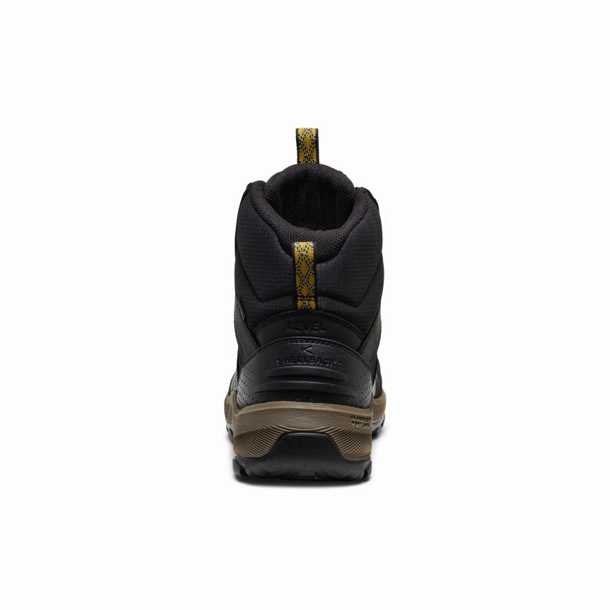 Eco Material Rough Terrain Men's Revel IV Polar Waterproof Boot  |  Black/Lemon Curry