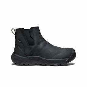 Men's Revel IV Waterproof Chelsea  |  Black/Black Comfortable backstay