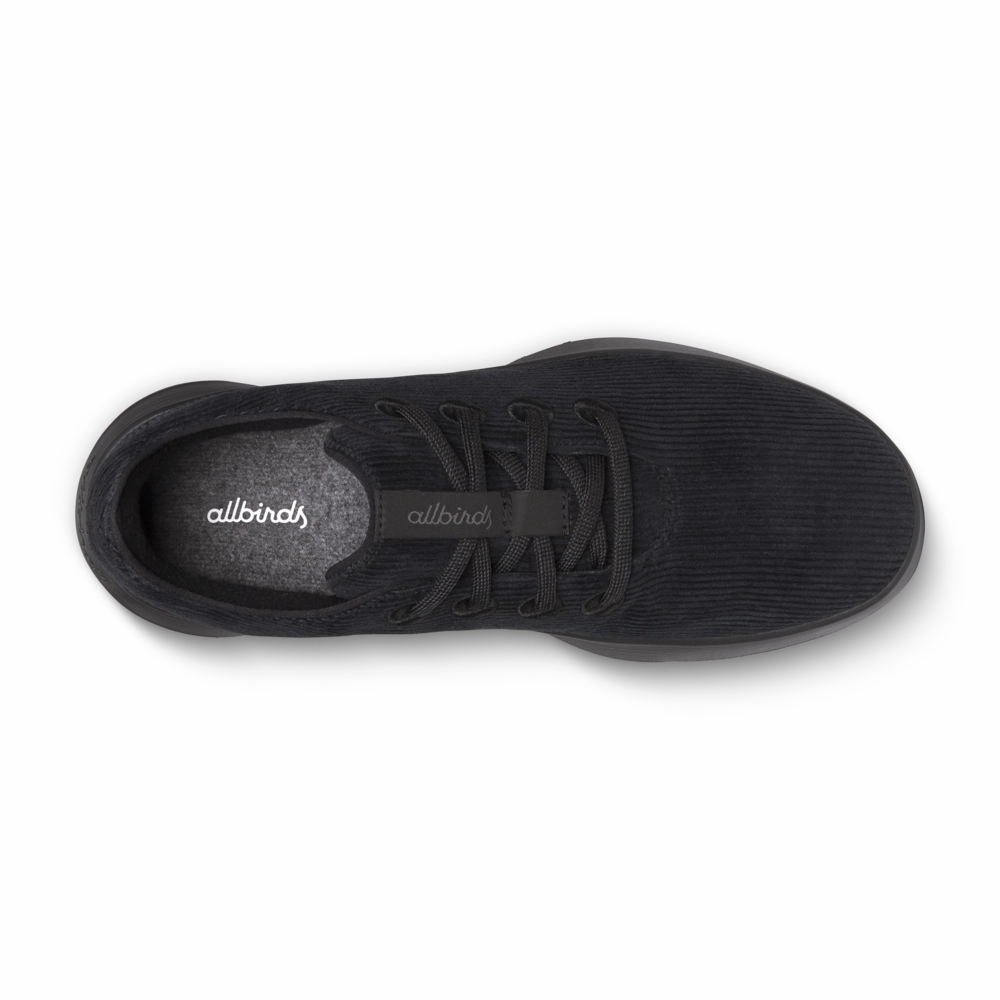 Men's Runner Go - Corduroy - Natural Black (Dark Grey Sole) Smooth Zone Move More