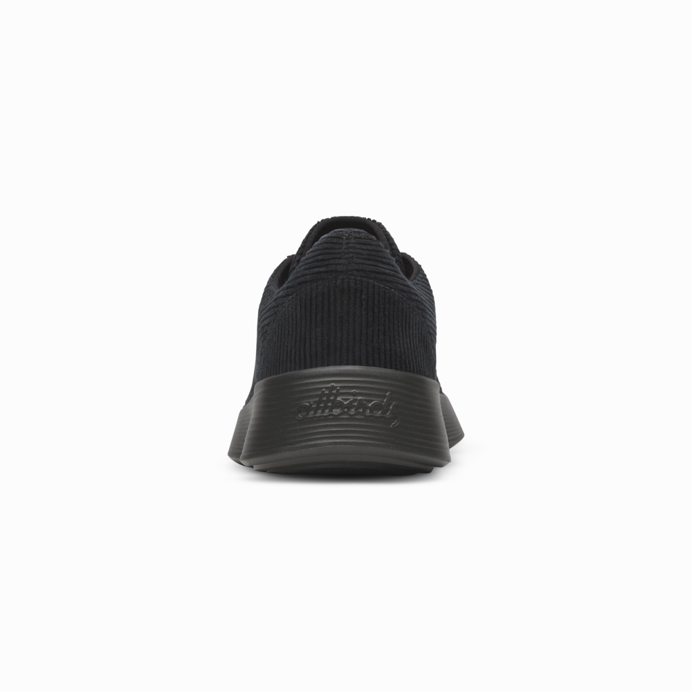 Men's Runner Go - Corduroy - Natural Black (Dark Grey Sole) Flexible Midsole Design Hyper Elastic Cushion