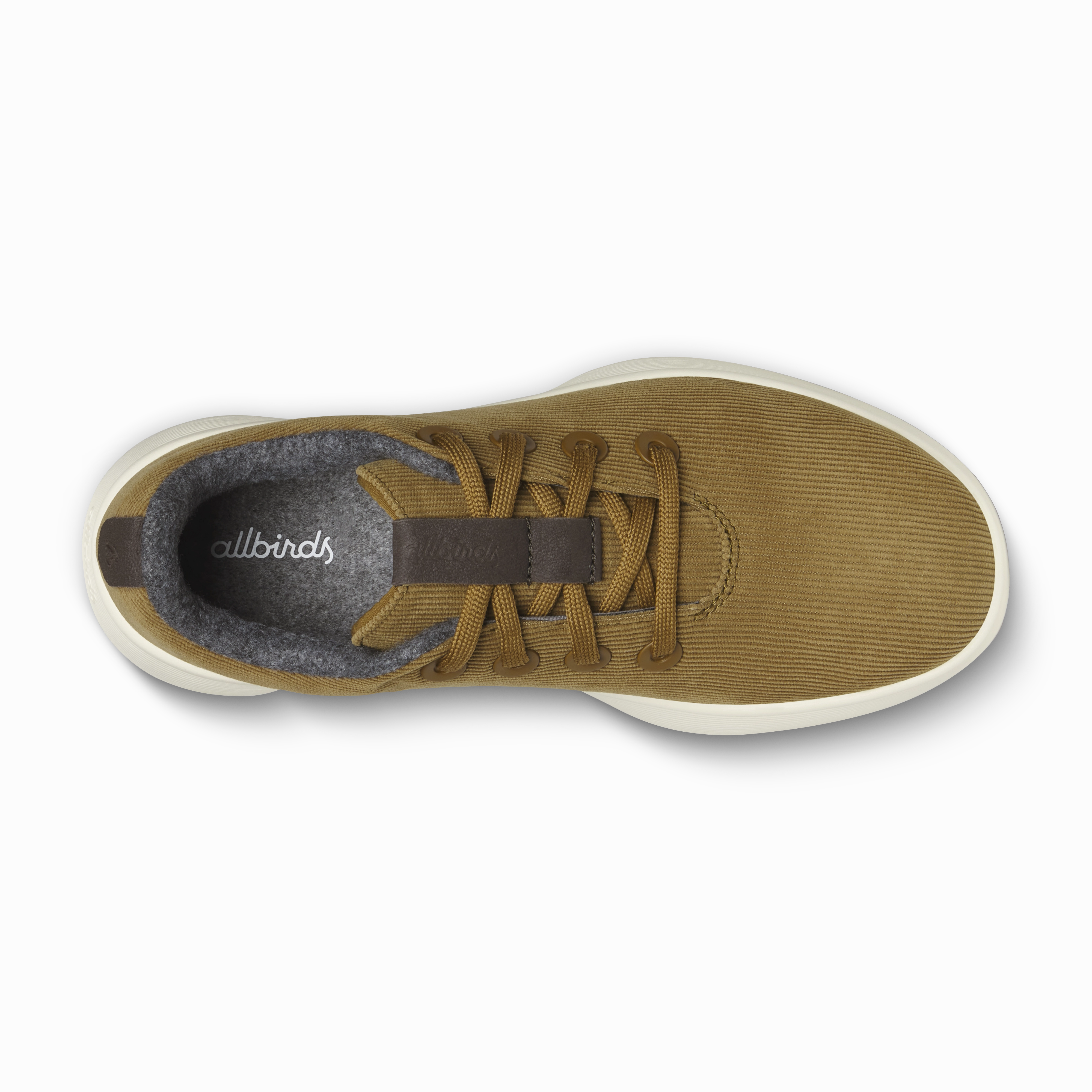 Reinforced Eyelet Durability Sleek Wear Men's Runner NZ Corduroy - Dark Tan (Stony Cream Sole)