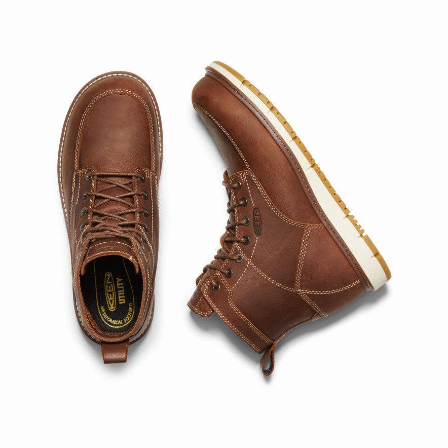 CushionedSole Heavy Use Men's San Jose 6" Boot (Aluminum Toe)  |  Gingerbread/Gum