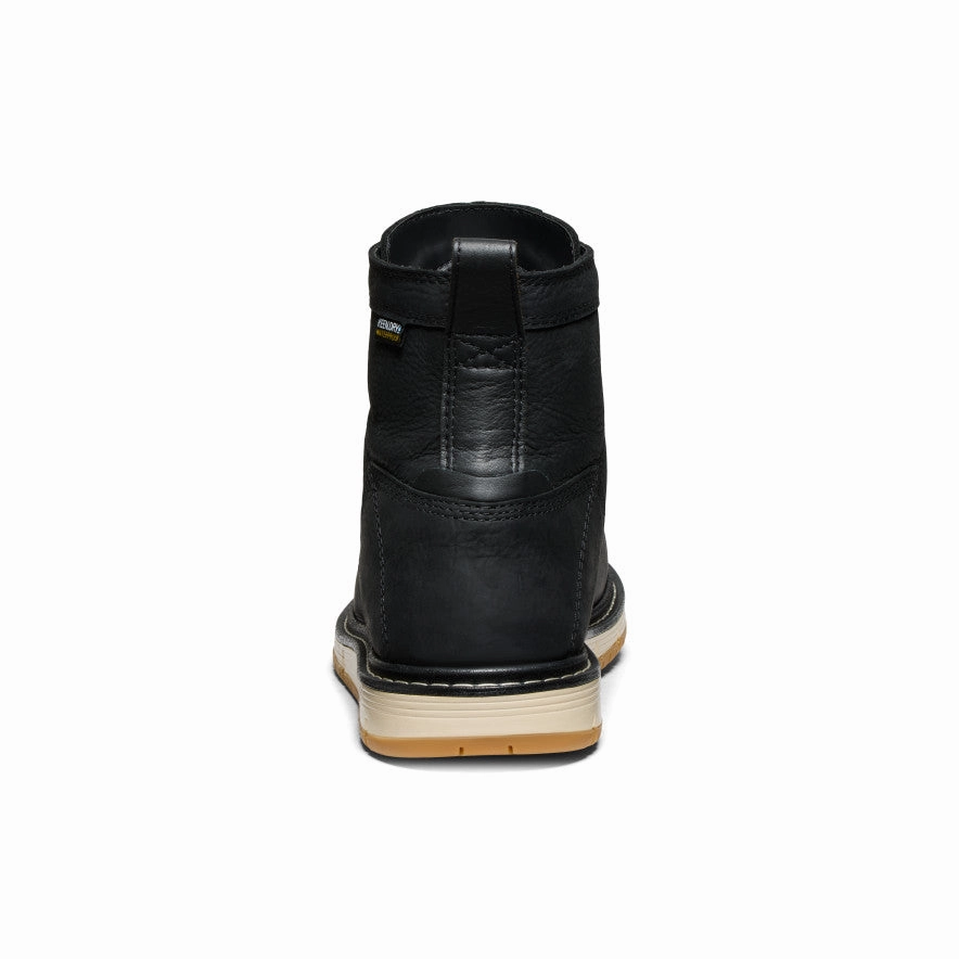 Sturdy Build Men's San Jose 6" Waterproof Boot (Aluminum Toe)  |  Black/Gum