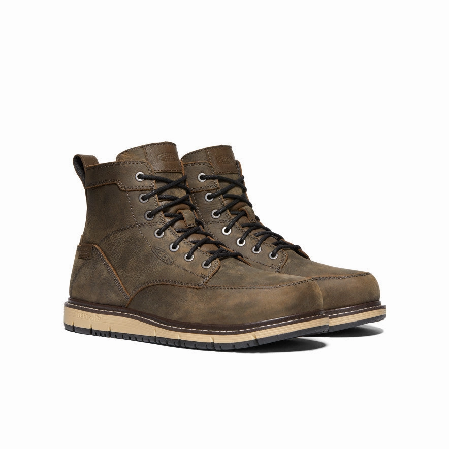 Men's San Jose 6" Waterproof Boot (Aluminum Toe)  |  Cascade Brown/Black Seamless Comfort Comfort Seeker Protective Finish Weather Resistant User