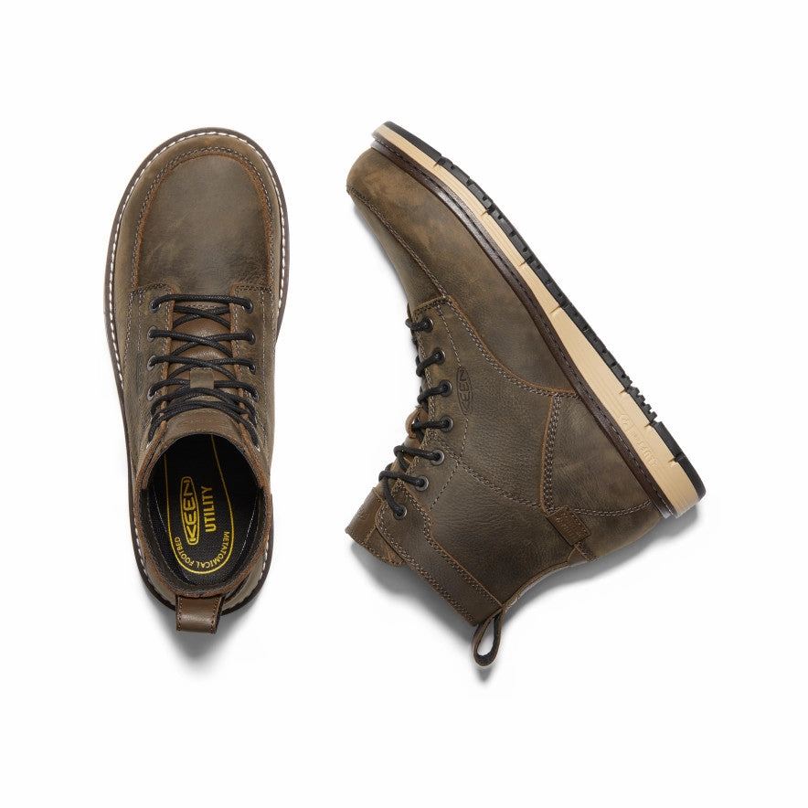Men's San Jose 6" Waterproof Boot (Aluminum Toe)  |  Cascade Brown/Black Long Walk