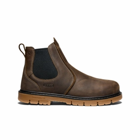 Comfortable Design Bendable Men's San Jose Chelsea 90?? Heel Boot (Aluminum Toe)  |  Cascade Brown/Gum