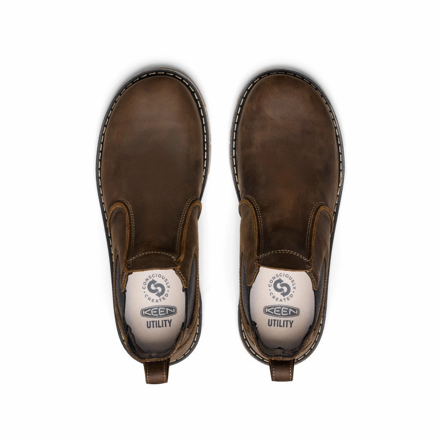 Storm Proof Easy Wear Men's San Jose Chelsea 90?? Heel Boot (Aluminum Toe)  |  Cascade Brown/Gum