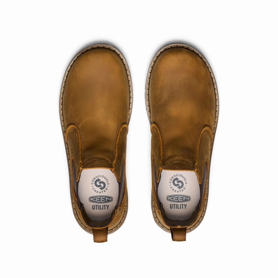 Urban Footwear Protective Finish Snowy Path Men's San Jose Chelsea 90?? Heel Boot (Soft Toe)  |  Belgian/Gum