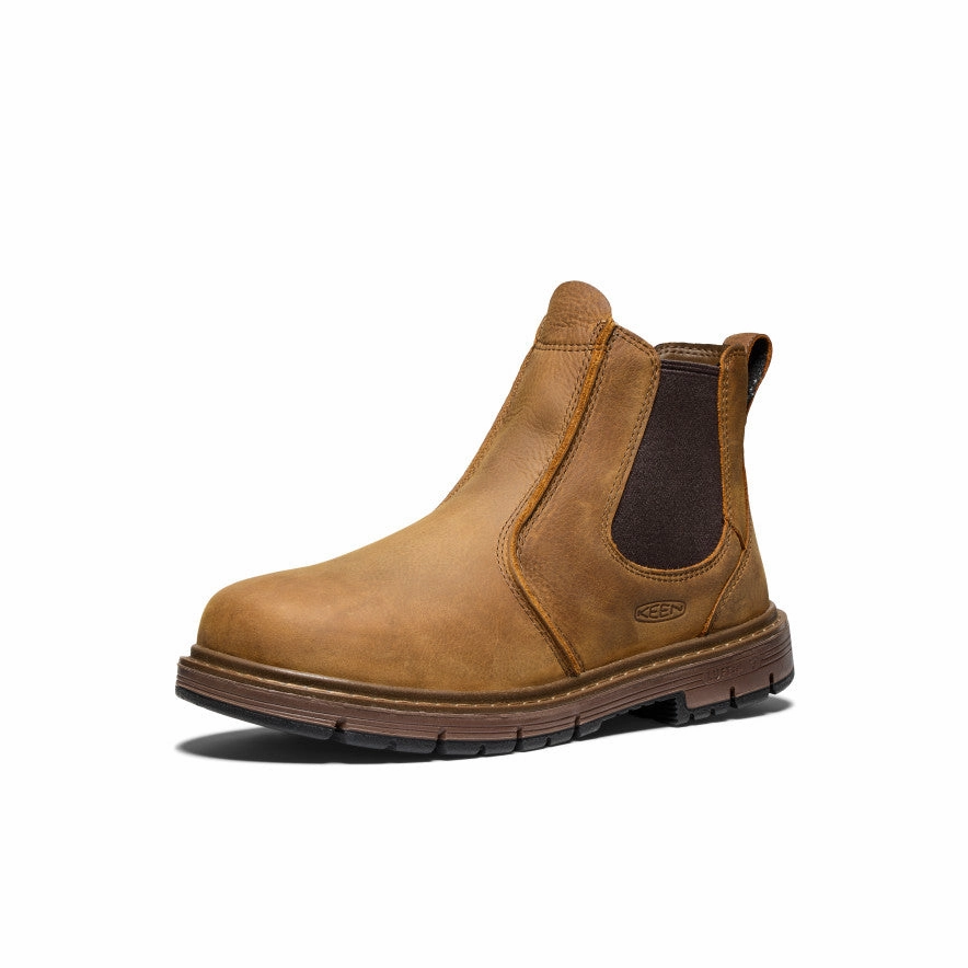 Shock Absorbing Active Nomad Men's San Jose Chelsea 90?? Heel Boot (Soft Toe)  |  Belgian/Gum