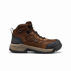 Men's Skokie Waterproof Work Boot (Carbon Toe)  |  Dark Earth/Black Comfortable Walk