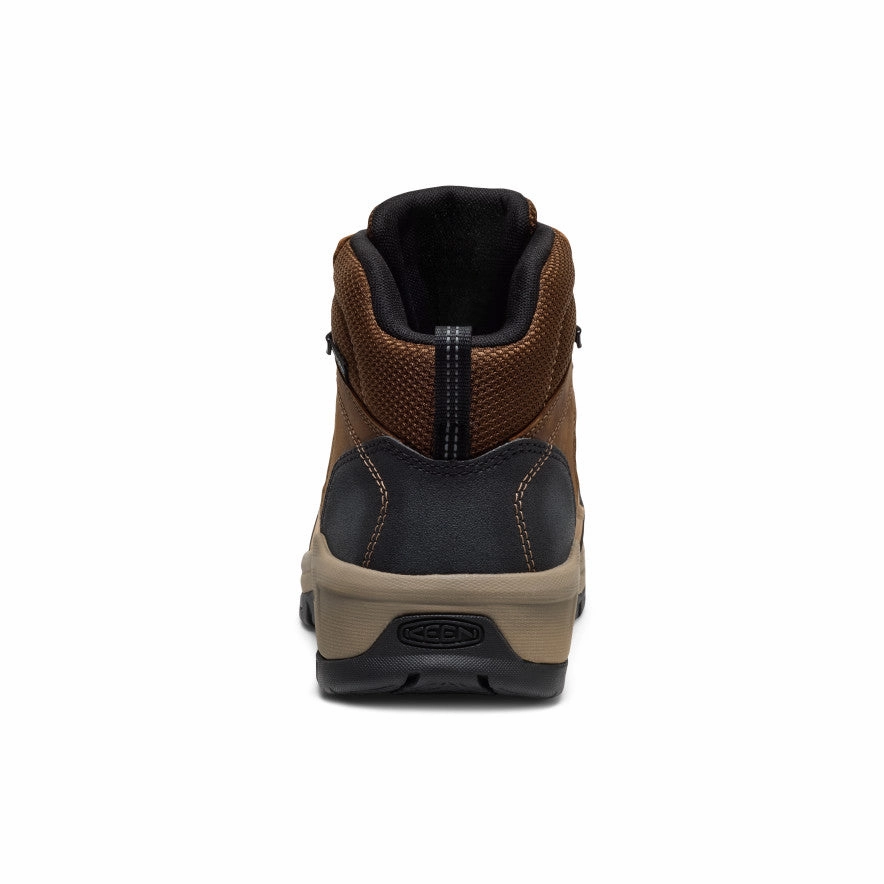 Men's Skokie Waterproof Work Boot (Carbon Toe)  |  Dark Earth/Black Reliable Support