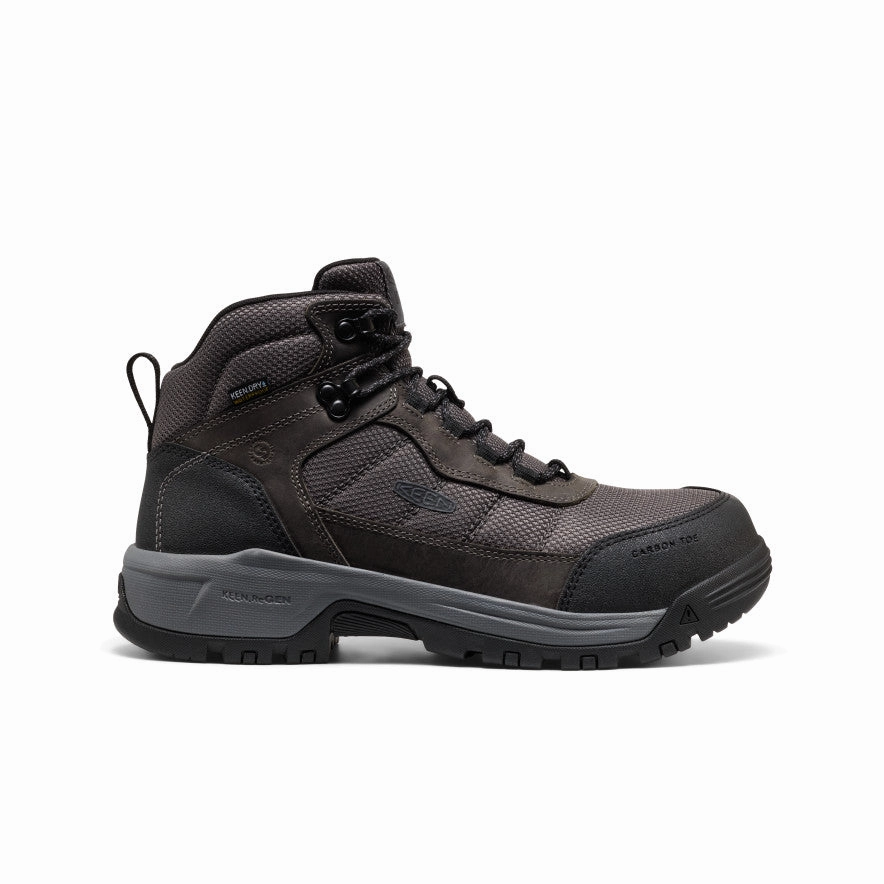 Men's Skokie Waterproof Work Boot (Carbon Toe)  |  Magnet/Black Arch Support System Adventure Ready