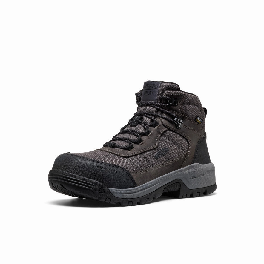 Ultimate Durability High Traction Mountain Climber Men's Skokie Waterproof Work Boot (Carbon Toe)  |  Magnet/Black
