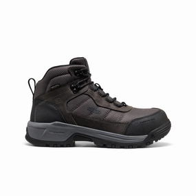 Men's Skokie Waterproof Work Boot (Carbon Toe)  |  Magnet/Black Arch Support System Adventure Ready