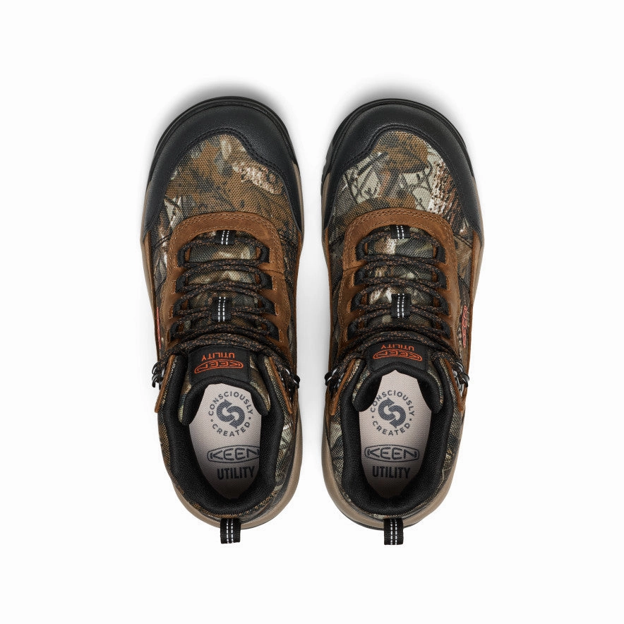 Solid Stitching Men's Skokie Waterproof Work Boot (Soft Toe)  |  Camo/Black