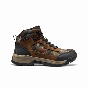 Enhanced Leg Support Ventilated Men's Skokie Waterproof Work Boot (Soft Toe)  |  Camo/Black