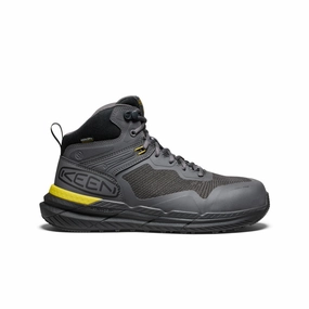 Men's Synchro Waterproof Work Boot (Carbon Toe)  |  Magnet/Black subtle style Comfort Lining Snowy Path