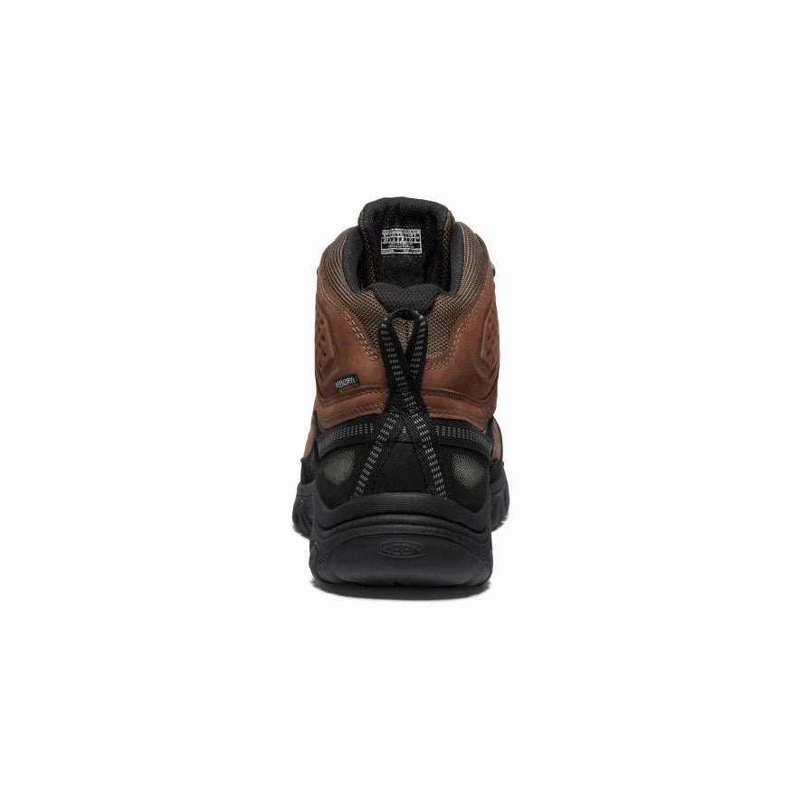 Men's Targhee IV Wide Waterproof Hiking Boot  |  Bison/Black Thermal Core Hiking Trails Flexible Comfort