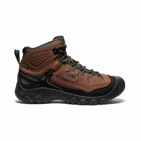 Men's Targhee IV Wide Waterproof Hiking Boot  |  Bison/Black Smooth Entry