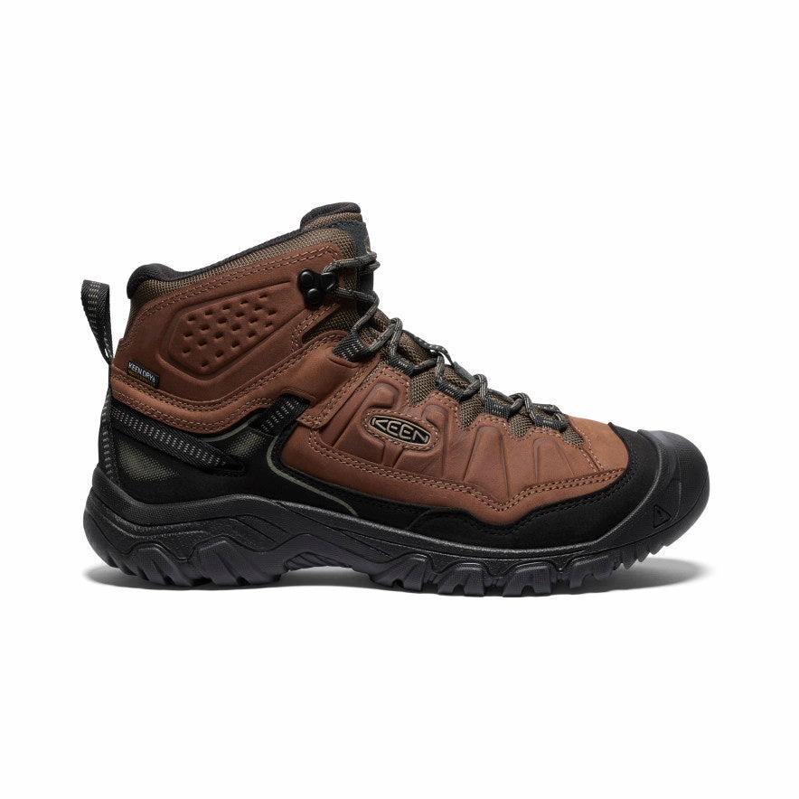Men's Targhee IV Wide Waterproof Hiking Boot  |  Bison/Black Smooth Entry