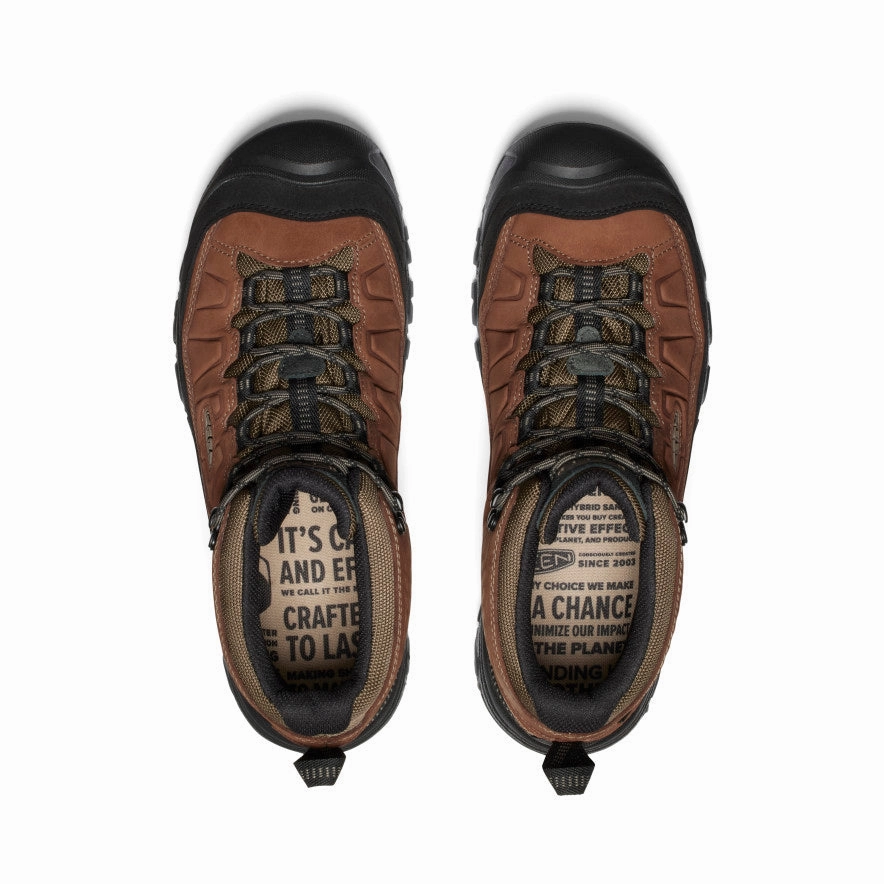 Men's Targhee IV Wide Waterproof Hiking Boot  |  Bison/Black Comfortable Walk Quality Design