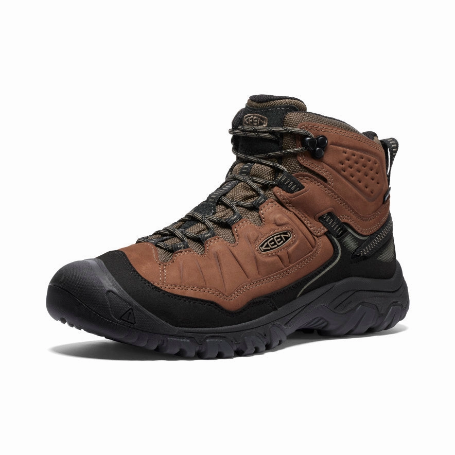 Arch support Men's Targhee IV Wide Waterproof Hiking Boot  |  Bison/Black