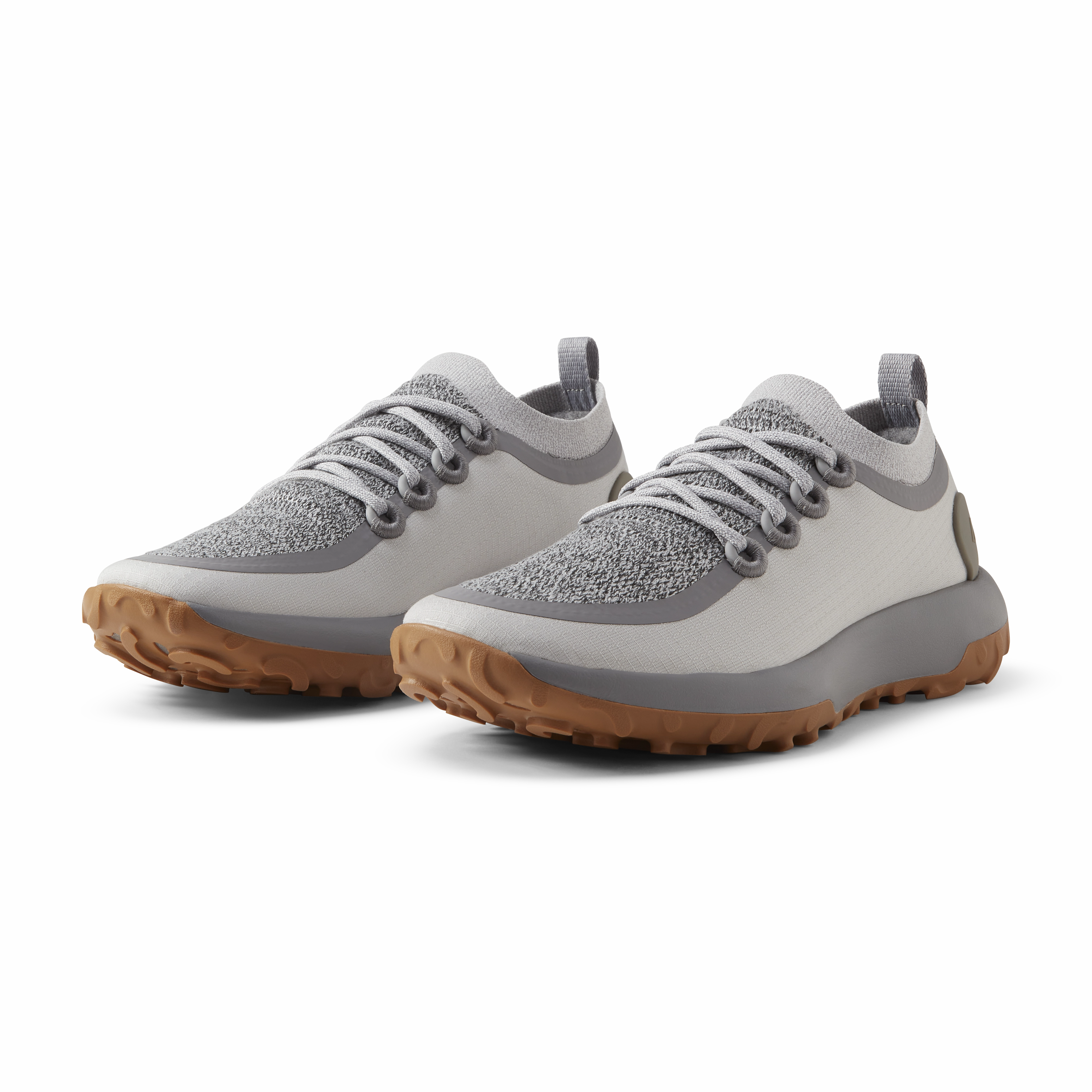 Men's Trail Runner - Medium Grey (Rugged Khaki Sole) Zip Up