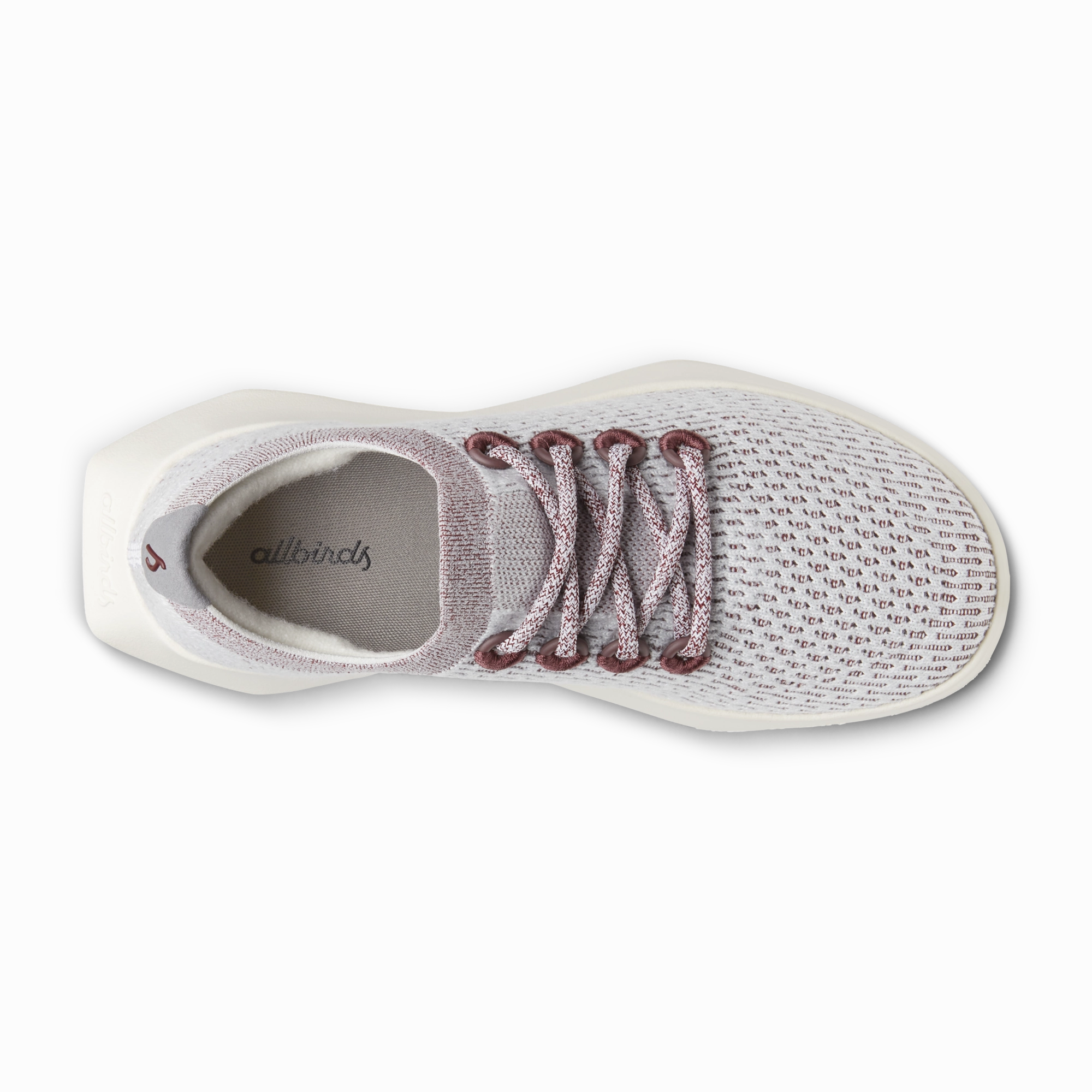 Men's Tree Dasher 2 - Blizzard/Thunder Red (Natural White Sole) LaceUpDesign Fashion Edge