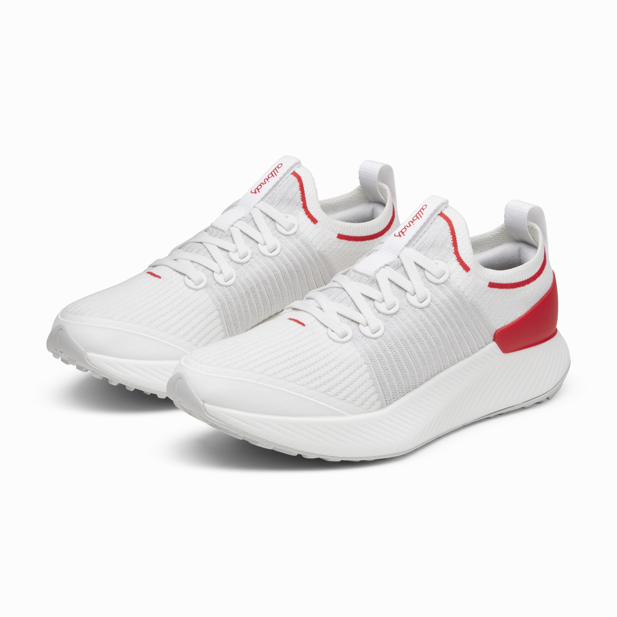 Durable TPR Outsole Men's Tree Glider - Blizzard/Bold Red (Blizzard Sole)