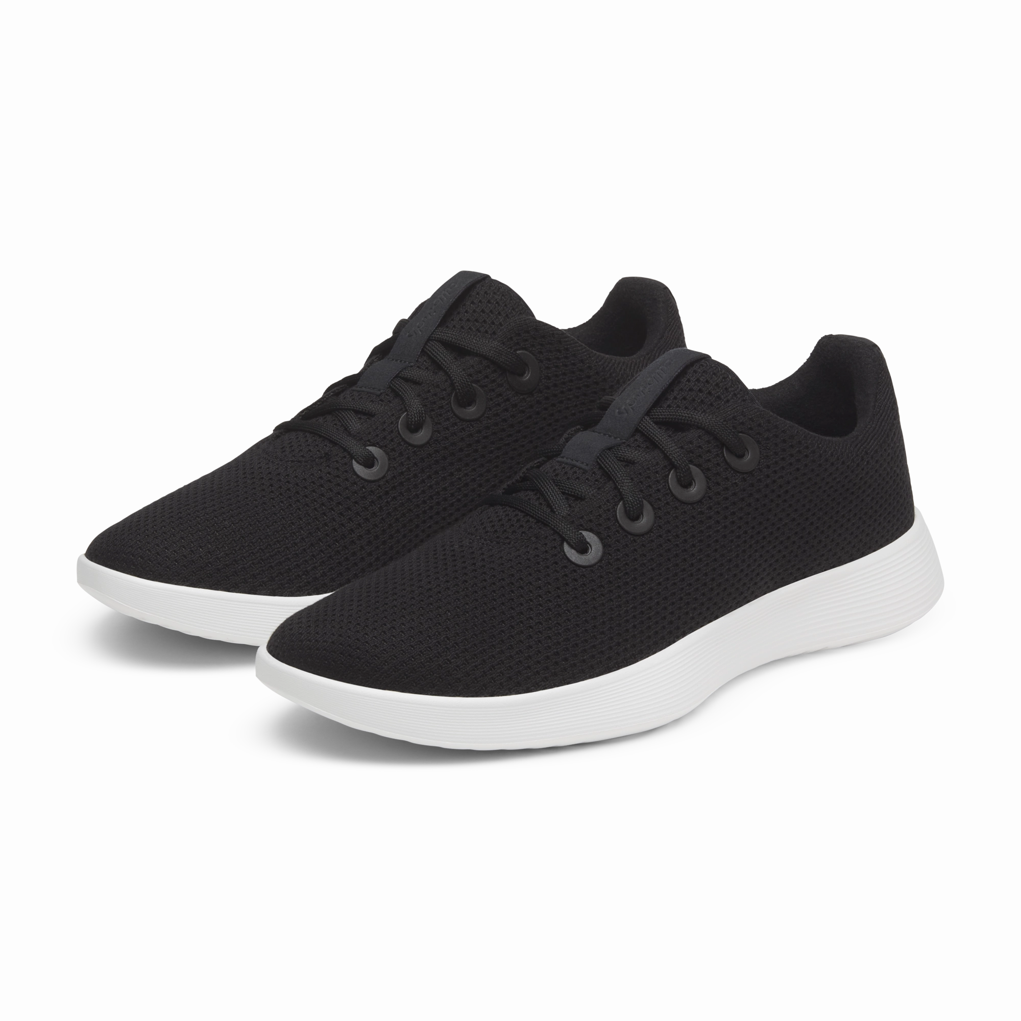 Hyper Responsive Cushioning Heel Fit Men's Tree Runner NZ - Natural Black (Blizzard Sole)