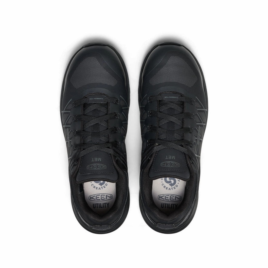 Plain Jog Men's Vista Energy XT Work Sneaker INT MET (Carbon Toe)  |  Black/Magnet