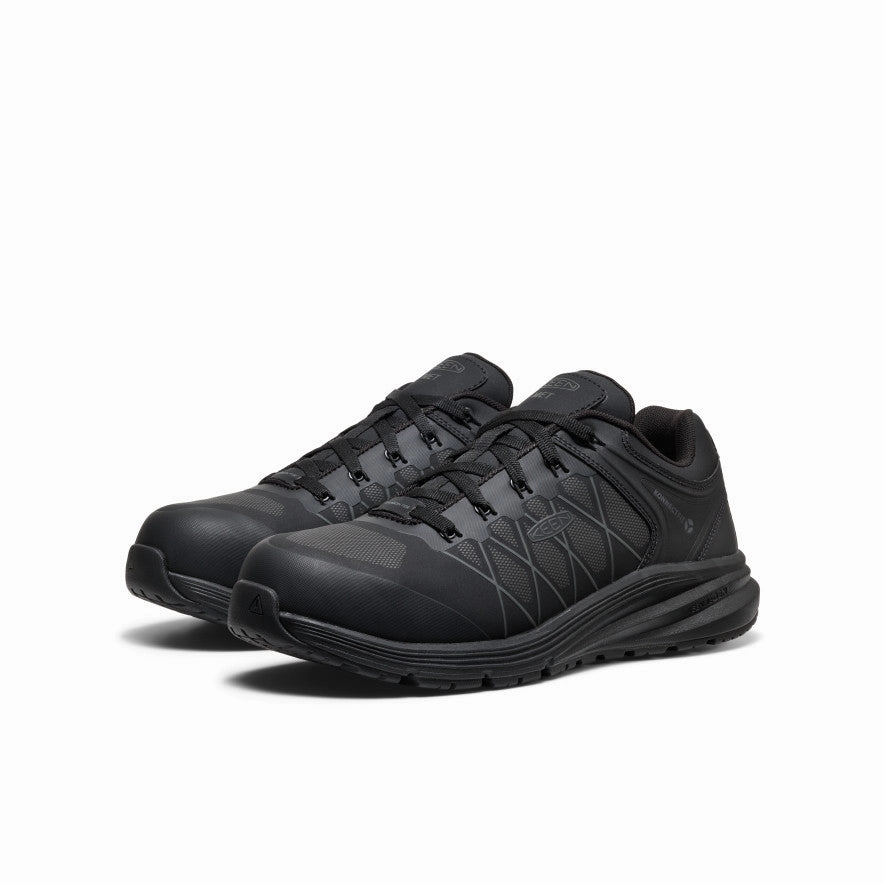 Men's Vista Energy XT Work Sneaker INT MET (Carbon Toe)  |  Black/Magnet Neutral palette Ventilated Holes