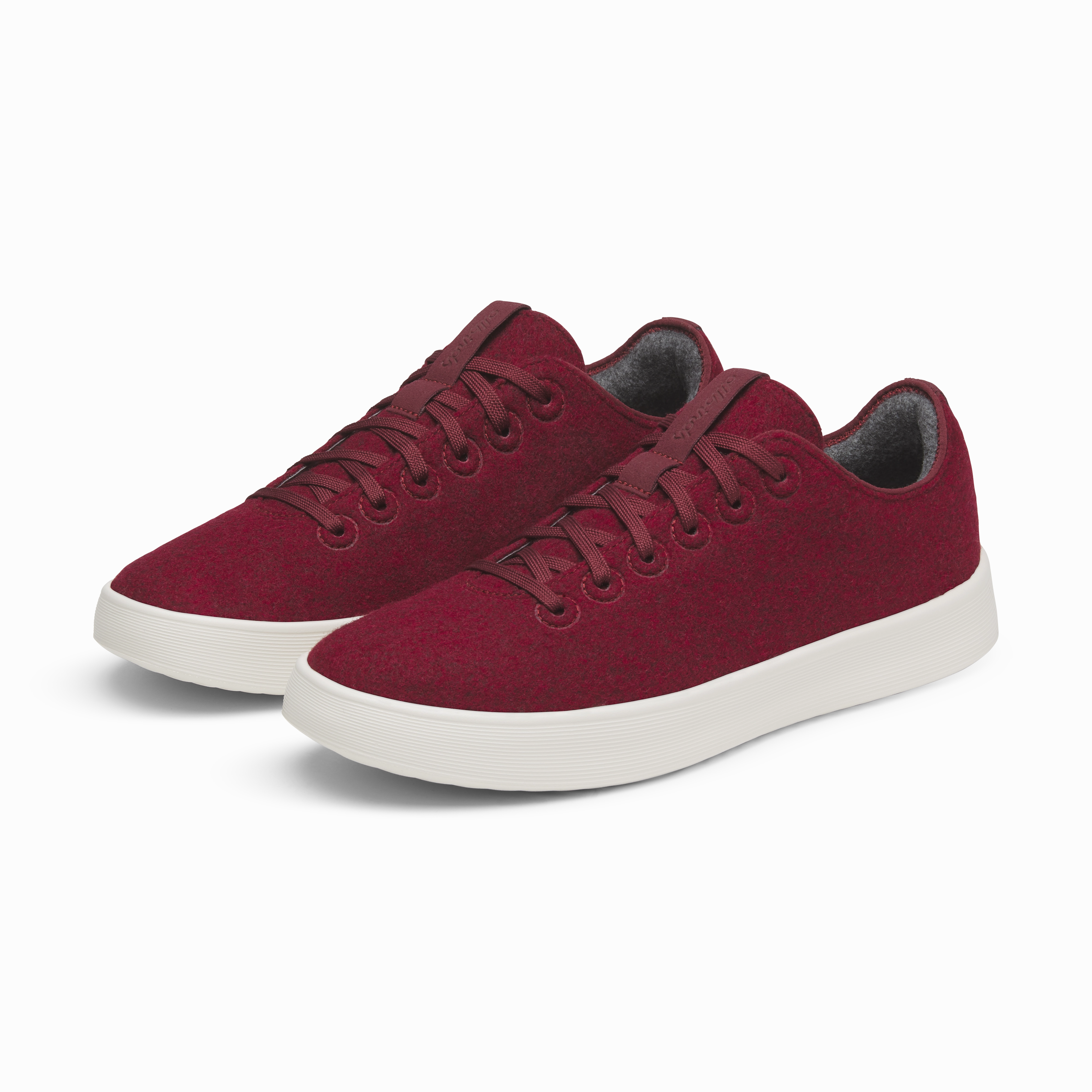Men's Wool Cruiser - Burgundy (Natural White Sole) Adaptive Lacing Technology