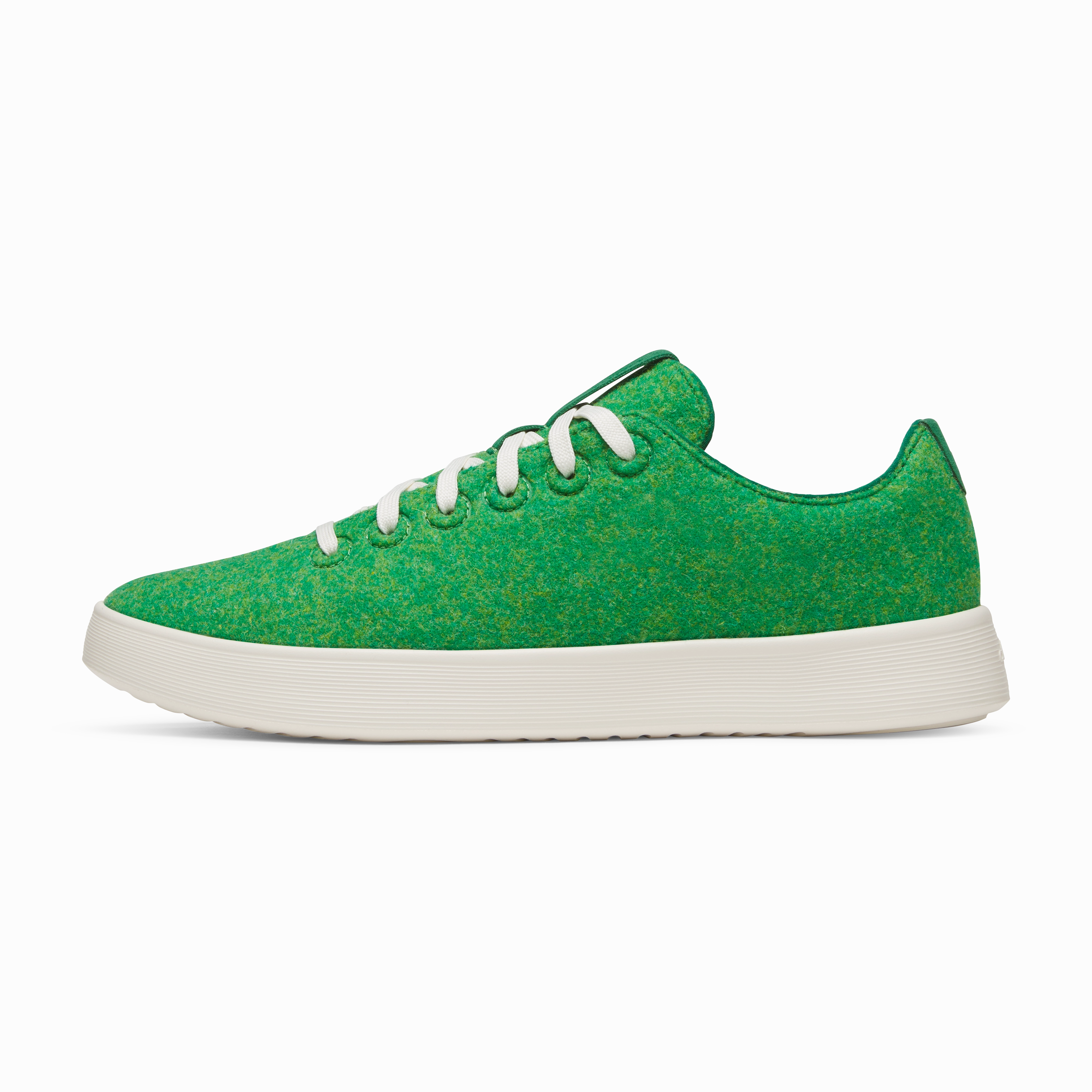 Well   Made Men's Wool Cruiser - Kelly Green (Natural White Sole)